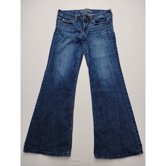 American Eagle Outfitters Denim - American Eagle AE Hipster Low Rise Boot Vintage Y2K Blue Pants Wide Leg Size 10